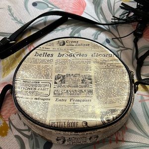 Patricia Nash news print crossbody